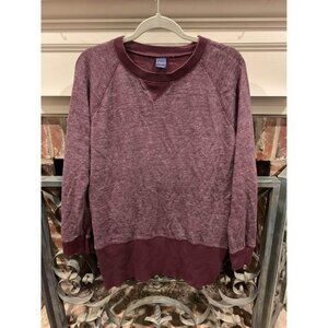 GAP maroon crimson side zip sweatshirt, size women’s medium (Bin X)